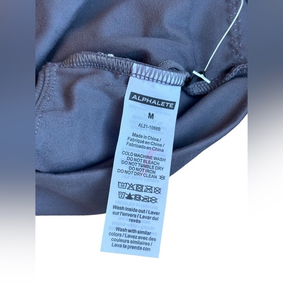 Alphalete Alphalux Asymmetrical Bra Tie Dye Purple Size M One Strap - Picture 10 of 10